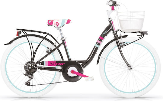 MBM Fleur 26" 2022 Schwarz Fahrrad Stadt mit 6 Gängen
