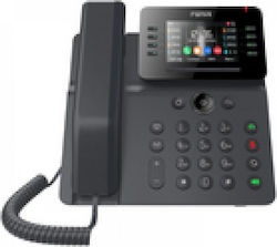 Fanvil V64 Wired IP Phone with 12 Lines Black