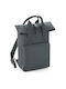 BagBase Twin Handle Roll-Top BG118 Men's Fabric Backpack Graphite Grey 14lt