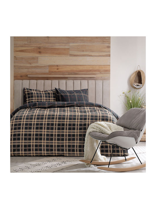 Kocoon Bettwäsche-Set Einzel 160x270cm. Olivia Beige 3Stück