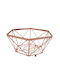 Ankor Φρουτιέρα Μεταλλική Rose Gold 24.5x20.8x12εκ.