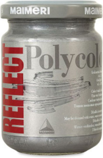 Maimeri Polycolor Reflect Ακρυλικό Χρώμα Ζωγραφικής Ασημί 140ml