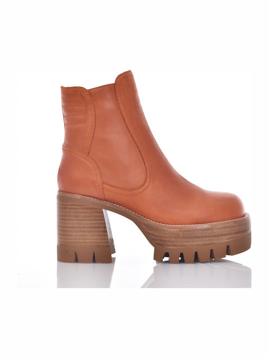 Jeffrey Campbell Quavo-2 Ankle Boots Orange