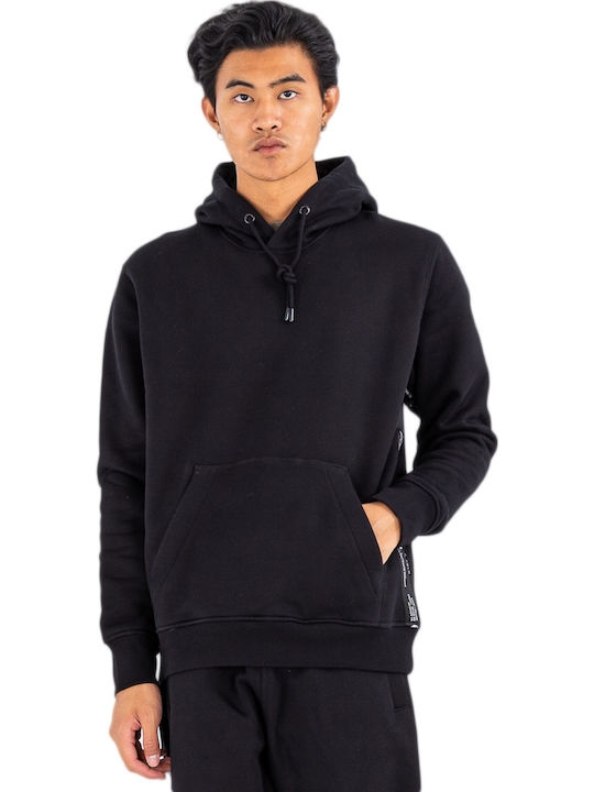 Sweatshirt with Hood Black