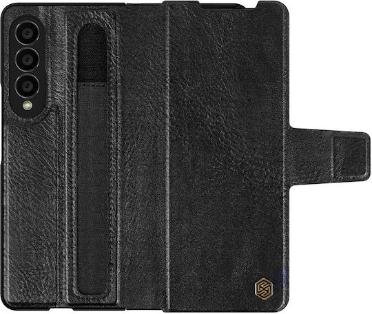 Nillkin Aoge Buchen Sie Leder Schwarz (Galaxy Z Fold4)