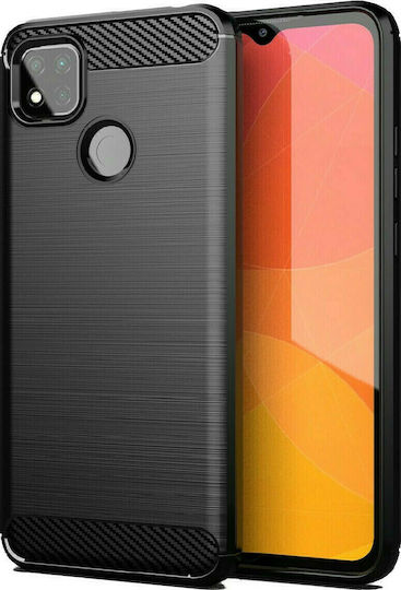 Carbon Back Cover Silicone Black (Redmi 9C)