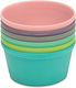 Melii Baby Food Bowl made of Silicone Multicolour 6pcs