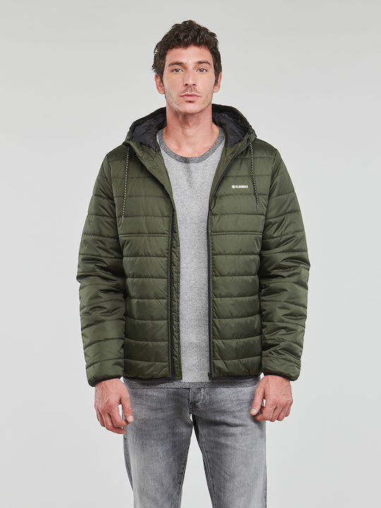 Element Alder Χειμωνιάτικο Μπουφάν Puffer Χακί