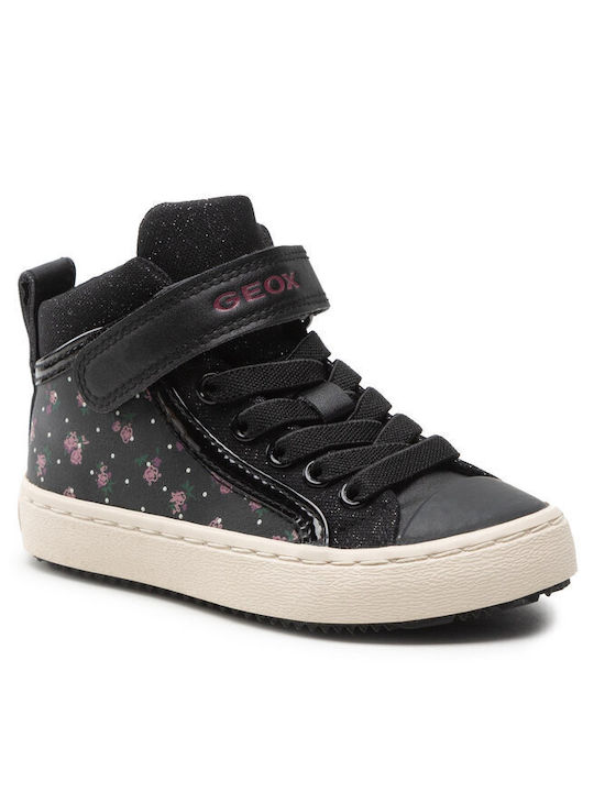 Geox Παιδικά Sneakers Kalispera Ανατομικά για Κορίτσι Μαύρα