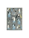 Koulis Carpets Σκυλάκια 8320A Παιδικό Χαλί Γκρι 70x150cm