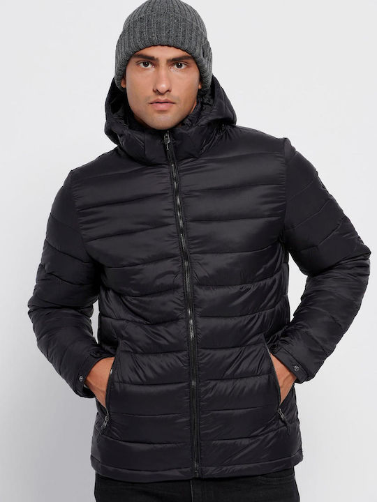 Funky Buddha Winter Jacket Puffer Black