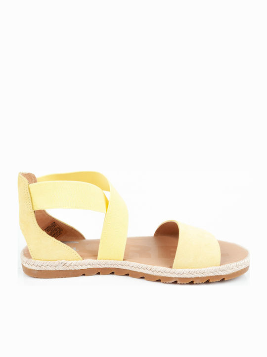 Sorel Ella II Leather Sandals Yellow