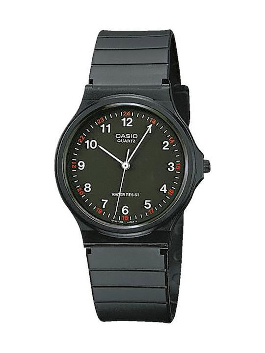 Casio Ανδρικό Ρολόι 33.8mm Μπαταρίας με Μαύρο Κ...