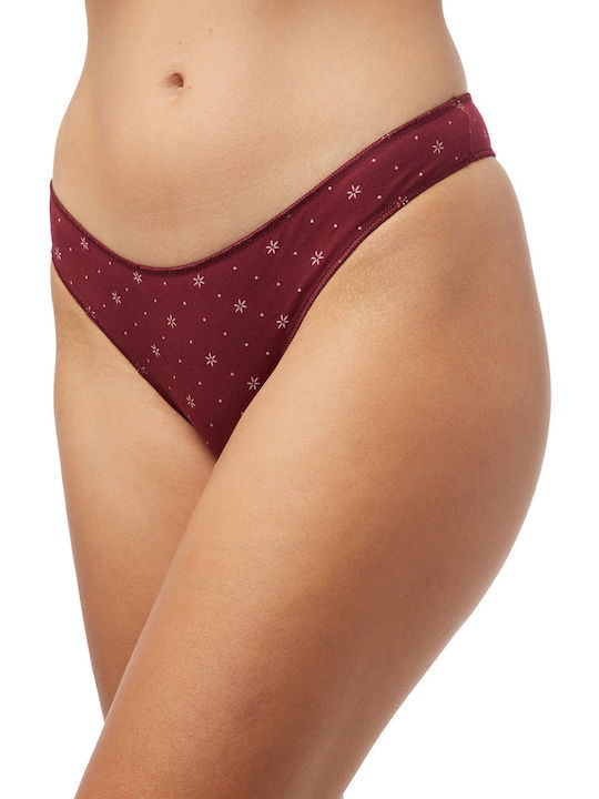 Minerva Damen Brasilien 2Pack Burgundisch