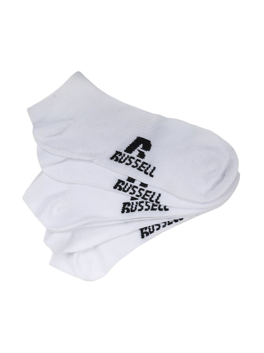Russell Athletic Αθλητικές Κάλτσες Λευκές 3 Ζεύγη
