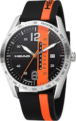 Head Athens 1 Battery Watch with Rubber Strap Black