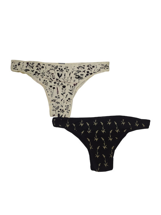 Walk Bamboo Women's Brazil 2Pack Ecru/Black Empire