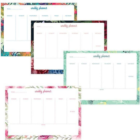 Next Weekly Planner A4 21x29cm 4 Pieces (Various Colours)