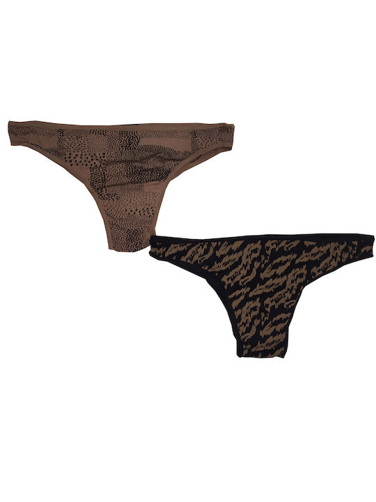 Walk Bamboo Women's Brazil 2Pack Brown/Black Em...