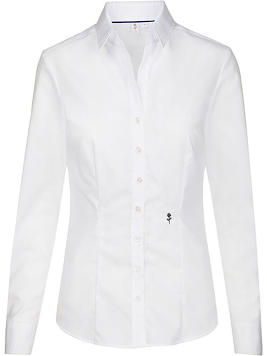 Γυναικείο μακρυμάνικο πουκάμισο Seidensticker 80613 White