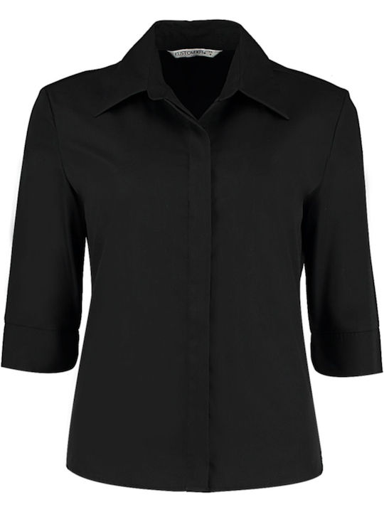 Γυναικείο πουκάμισο Kustom Kit KK715 Black