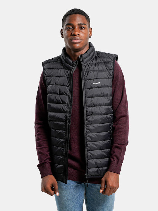 Rebase Sleeveless Jacket Puffer Black