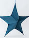 Eurolamp Fabric Christmas Decorative Pendant Star 40x35x65cm Blue