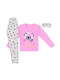 Εβίτα Set Top & Bottom Kids Winter Cotton Pyjamas Pink