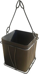 03763 Metallisch Korb Holzlagerung 45x45x60cm