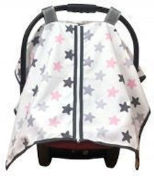 Baby Jem Car Window Sunshade Stars Pink