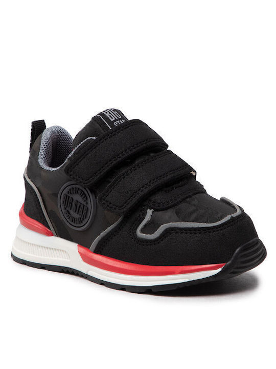 Big Star Kids Sneakers with Scratch Black