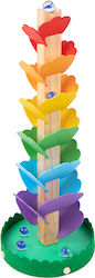 Tooky Toys Stacking Toy Πολυχρομος Πυργος με Μπιλιες made of Wood for 36++ Months