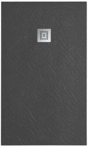 Sparke Rectangular Acrylic Shower Black Mimart 80x180x4cm