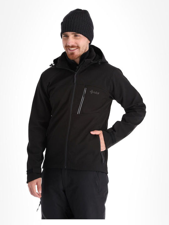 Ravio-M Χειμωνιάτικο Μπουφάν Softshell Αδιάβροχο και Αντιανεμικό Μαύρο
