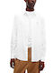 Long Sleeve Overshirt Narrow Fit White