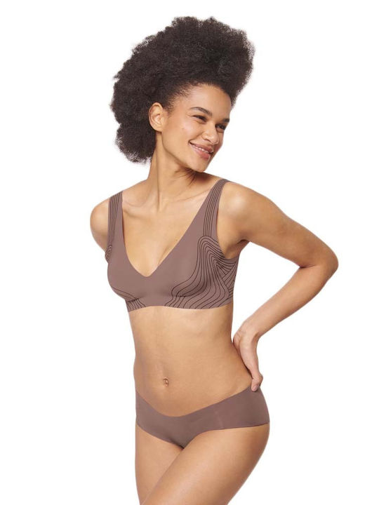 Sloggi Zero Feel Women's Bra with Removable Padding Cacao