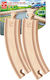 Hape Long Curved Railroad Tracks made of Wood for 3+ years+ Years