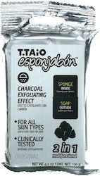Esponjabon Charcoal Εxfoliating Effect Peelingseife Körper 120gr