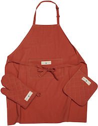 Greenwich Polo Club Essential Apron with Oven Mitt and Potholder Orange 80x65cm 3pcs Greenwich Polo Club Essential Apron with Oven Mitt and Potholder Orange 80x65cm 3pcs