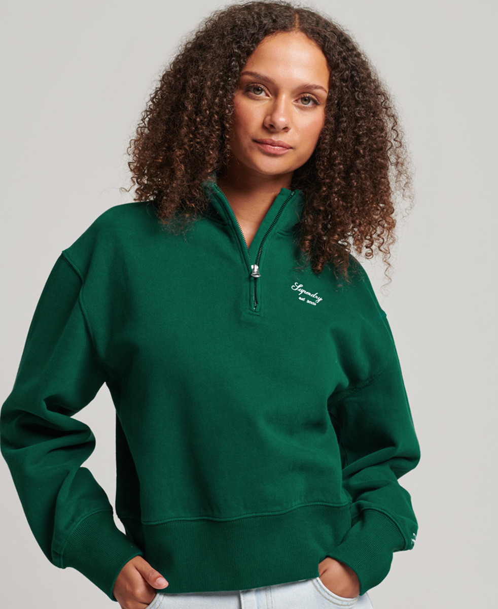 Superdry green sweatshirt store