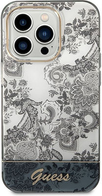 Guess Porcelain Collection Plastic Back Cover White / Gray (iPhone 14 Pro)