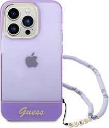 Guess Translucent Pearl Strap Purple / Purple (iPhone 14 Pro) Guess Translucent Pearl Strap Purple / Purple (iPhone 14 Pro)