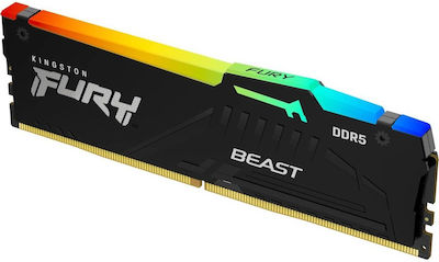 Kingston Fury Beast RGB 16GB DDR5 RAM with 5600 Speed for Desktop