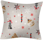 Borea Christmas Decorative Pillow Christmas Square Beige 45x45pcs