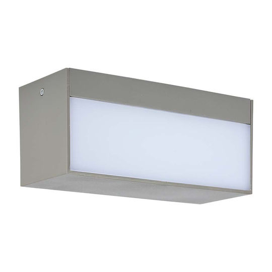V-TAC Wall-Mounted Outdoor Ceiling Light LED IP65 12W with Cool White Light Double Beam 23x10x9εκ.