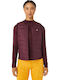 Kurz Damen Ärmellos Puffer Jacke für Winter Burgundisch