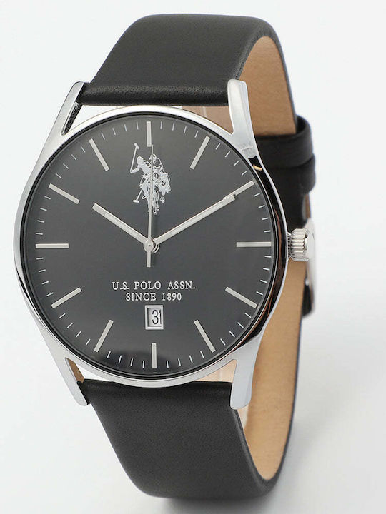 U.S. Polo Assn. Colin Watch Battery with Leather Strap