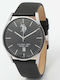 U.S. Polo Assn. Colin Ανδρικό Ρολόι 40mm Μπαταρίας με Μαύρο Δερμάτινο Λουράκι