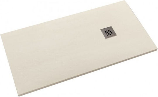 Tema Rectangular Shower Artificial Stone 80x160cm Beige