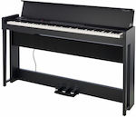 Korg Ηλεκτρικό Όρθιο Πιάνο C1 με 88 Βαρυκεντρισμένα Πλήκτρα Ενσωματωμένα Ηχεία και Σύνδεση με Ακουστικά Black